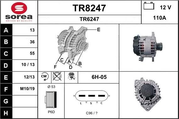 SNRA TR8247 - Alternator www.molydon.hr