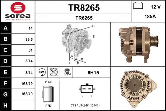 SNRA TR8265 - Alternator www.molydon.hr