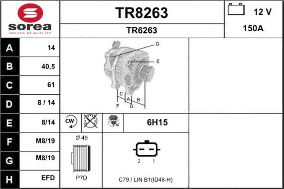 SNRA TR8263 - Alternator www.molydon.hr