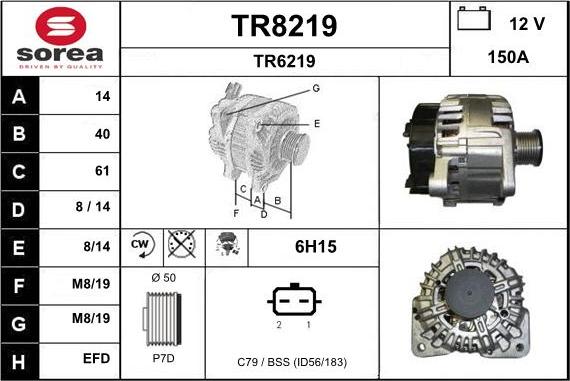 SNRA TR8219 - Alternator www.molydon.hr