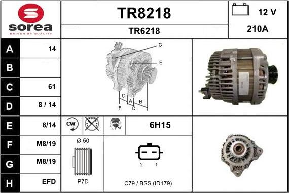 SNRA TR8218 - Alternator www.molydon.hr