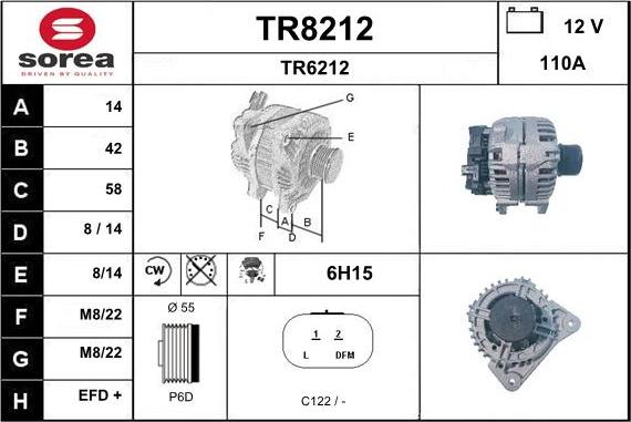 SNRA TR8212 - Alternator www.molydon.hr