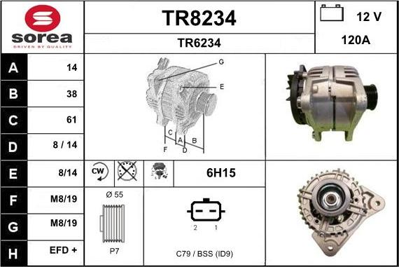 SNRA TR8234 - Alternator www.molydon.hr