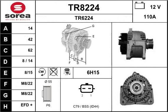 SNRA TR8224 - Alternator www.molydon.hr