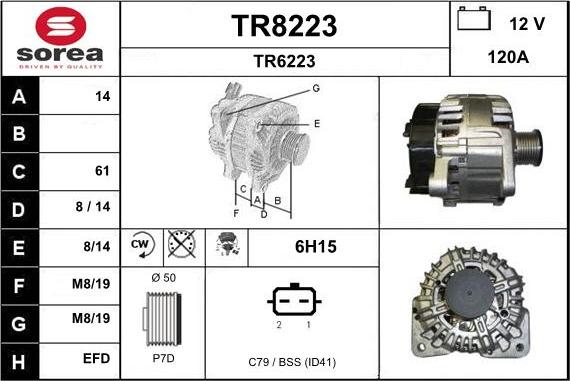 SNRA TR8223 - Alternator www.molydon.hr