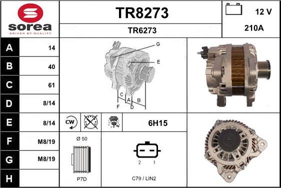 SNRA TR8273 - Alternator www.molydon.hr