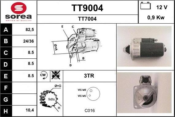 SNRA TT9004 - Starter www.molydon.hr