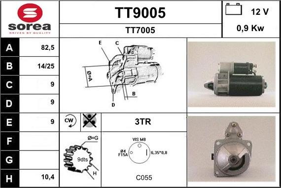 SNRA TT9005 - Starter www.molydon.hr