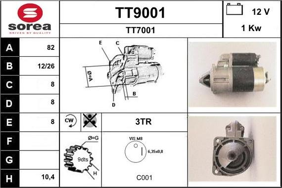 SNRA TT9001 - Starter www.molydon.hr