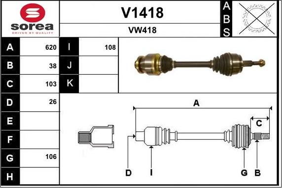 SNRA V1418 - Pogonska osovina www.molydon.hr