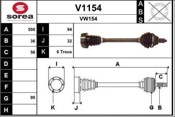 SNRA V1154 - Pogonska osovina www.molydon.hr