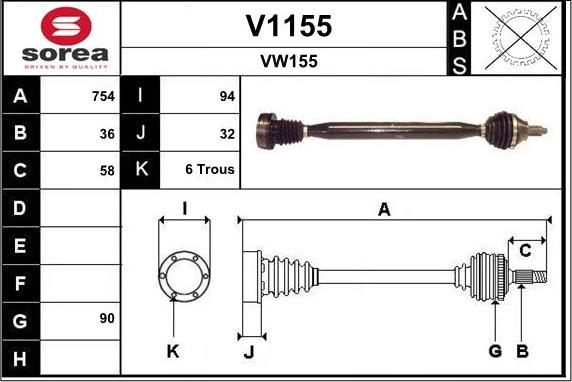 SNRA V1155 - Pogonska osovina www.molydon.hr