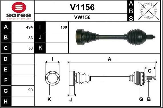 SNRA V1156 - Pogonska osovina www.molydon.hr