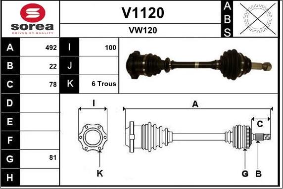 SNRA V1120 - Pogonska osovina www.molydon.hr