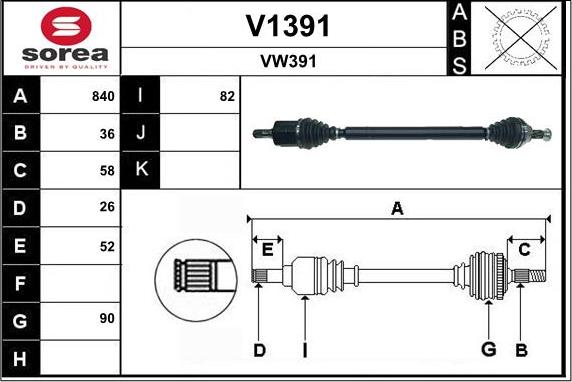 SNRA V1391 - Pogonska osovina www.molydon.hr