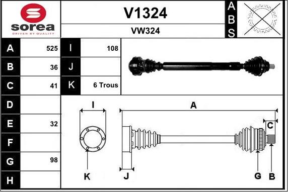 SNRA V1324 - Pogonska osovina www.molydon.hr