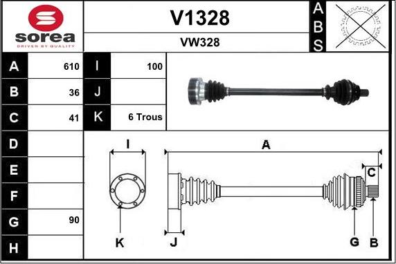 SNRA V1328 - Pogonska osovina www.molydon.hr