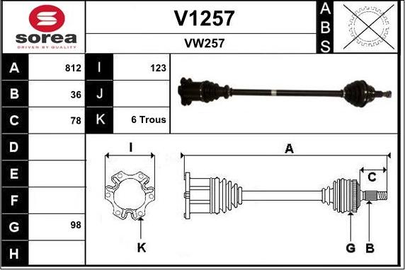 SNRA V1257 - Pogonska osovina www.molydon.hr