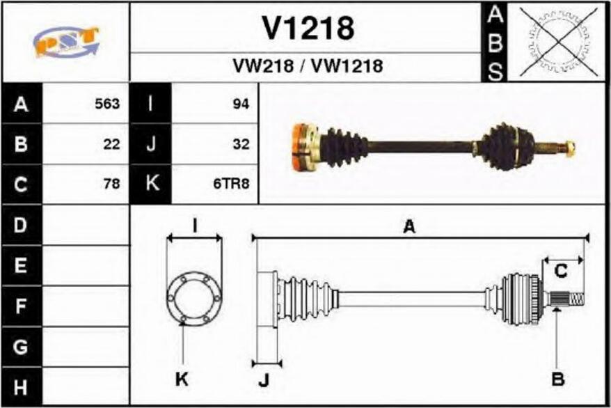 SNRA V1218 - Pogonska osovina www.molydon.hr