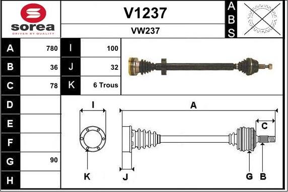 SNRA V1237 - Pogonska osovina www.molydon.hr