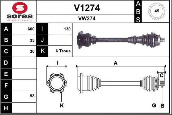 SNRA V1274 - Pogonska osovina www.molydon.hr