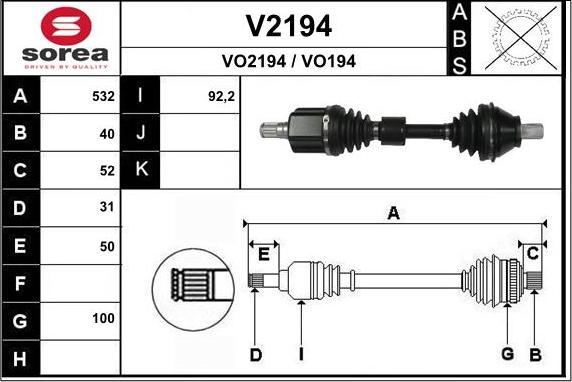 SNRA V2194 - Pogonska osovina www.molydon.hr