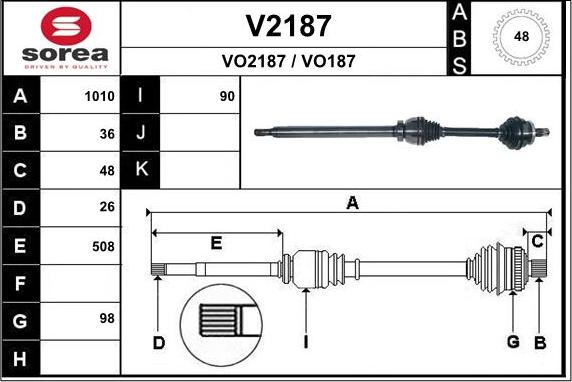 SNRA V2187 - Pogonska osovina www.molydon.hr