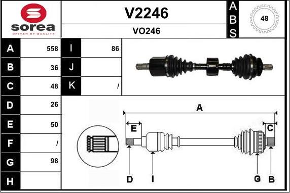 SNRA V2246 - Pogonska osovina www.molydon.hr