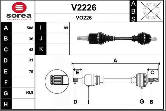 SNRA V2226 - Pogonska osovina www.molydon.hr