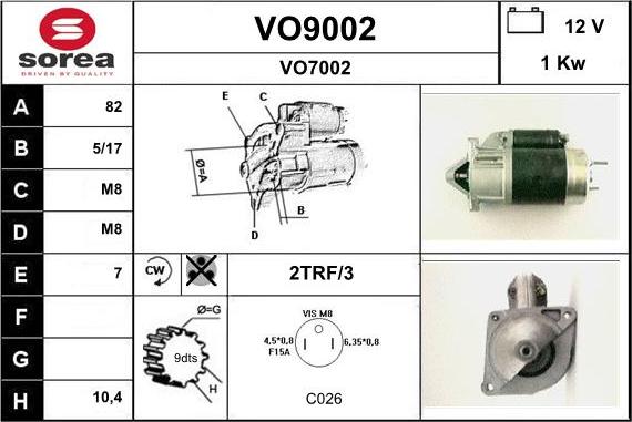 SNRA VO9002 - Starter www.molydon.hr