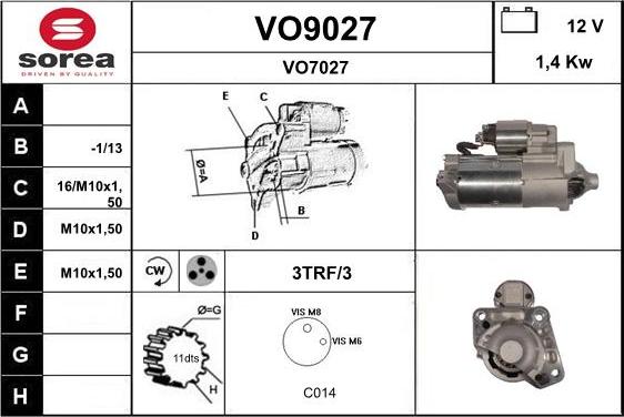 SNRA VO9027 - Starter www.molydon.hr