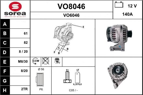 SNRA VO8046 - Alternator www.molydon.hr