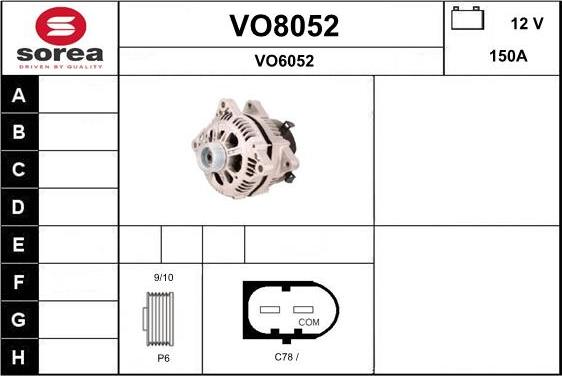 SNRA VO8052 - Alternator www.molydon.hr