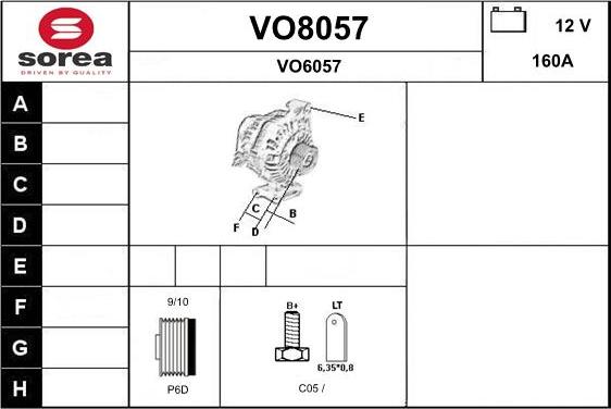 SNRA VO8057 - Alternator www.molydon.hr