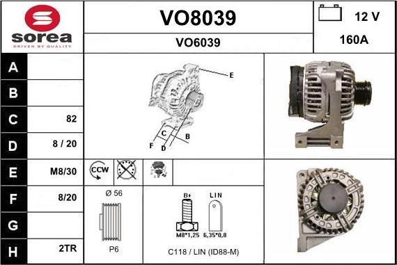 SNRA VO8039 - Alternator www.molydon.hr