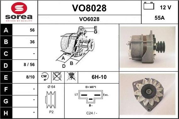 SNRA VO8028 - Alternator www.molydon.hr