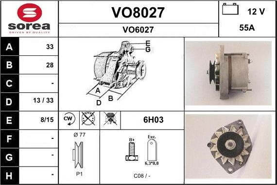SNRA VO8027 - Alternator www.molydon.hr