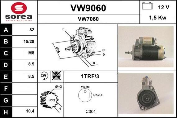 SNRA VW9060 - Starter www.molydon.hr