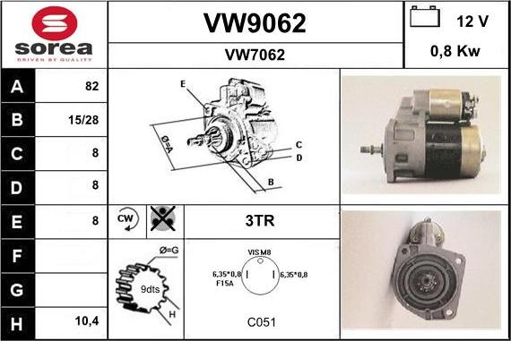 SNRA VW9062 - Starter www.molydon.hr