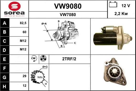 SNRA VW9080 - Starter www.molydon.hr