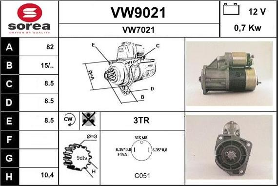 SNRA VW9021 - Starter www.molydon.hr