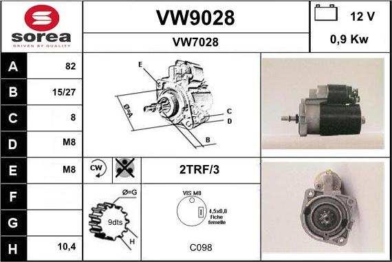 SNRA VW9028 - Starter www.molydon.hr