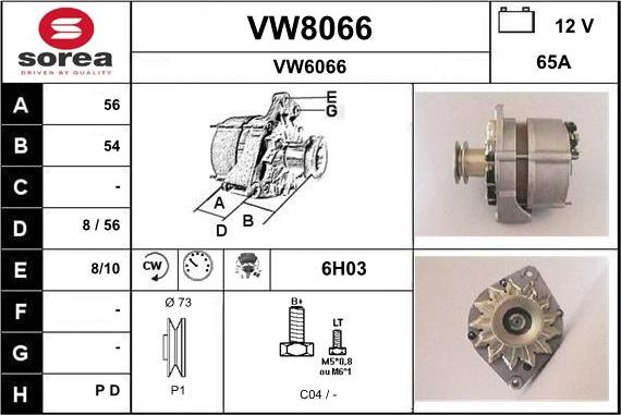 SNRA VW8066 - Alternator www.molydon.hr