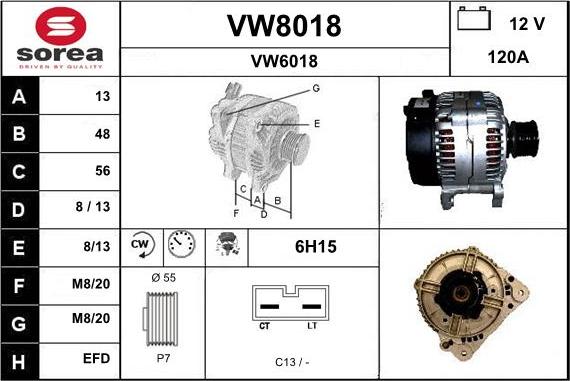 SNRA VW8018 - Alternator www.molydon.hr