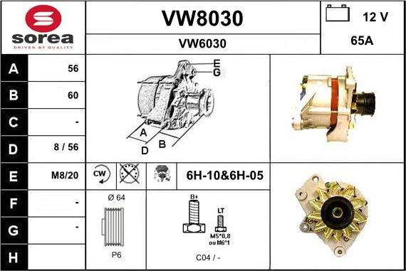 SNRA VW8030 - Alternator www.molydon.hr