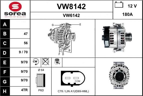 SNRA VW8142 - Alternator www.molydon.hr