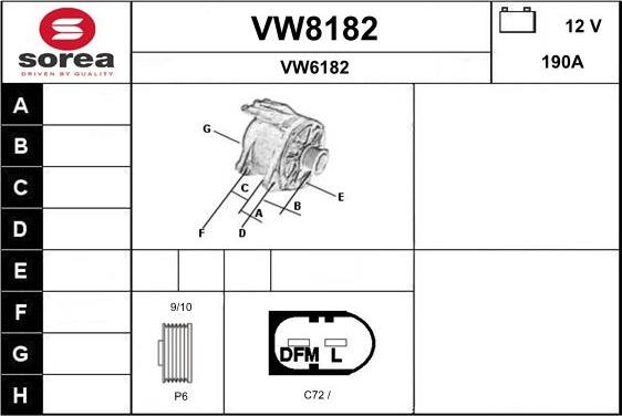 SNRA VW8182 - Alternator www.molydon.hr