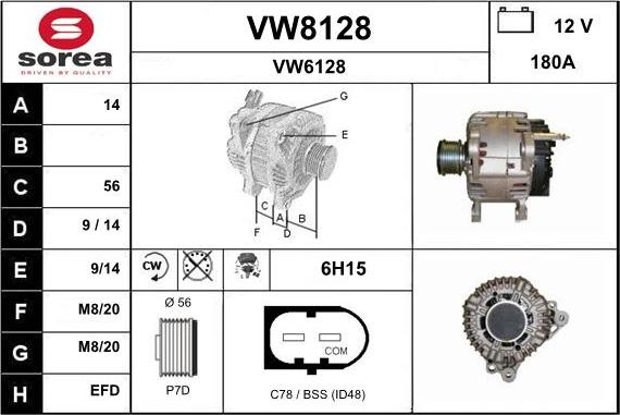 SNRA VW8128 - Alternator www.molydon.hr