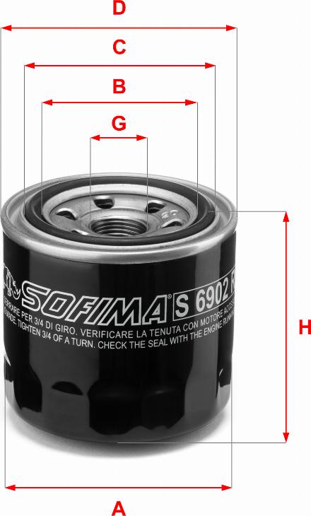 Sofima S 6902 R - Filter za ulje www.molydon.hr