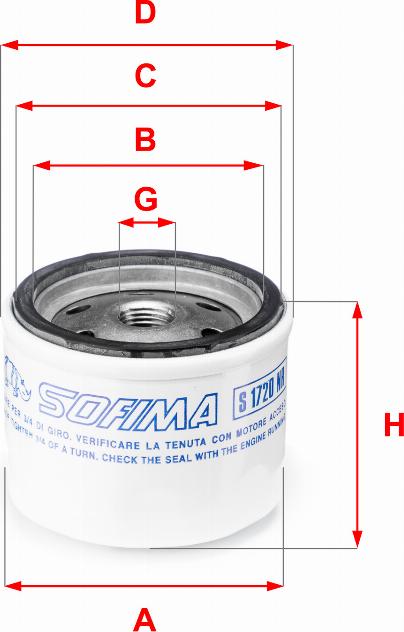 Sofima S 1720 NR - Filter za gorivo www.molydon.hr